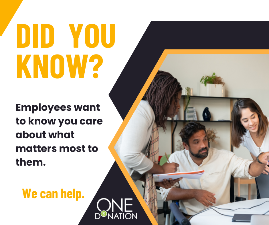 Employees want to know you care about what matters most to them.  We can help. 